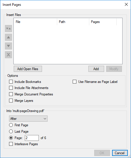 Insert Pages