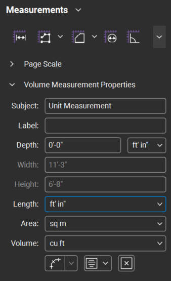 The Measurements Panel in Revu