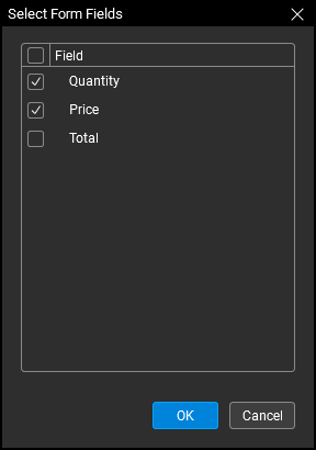 Select Form Fields