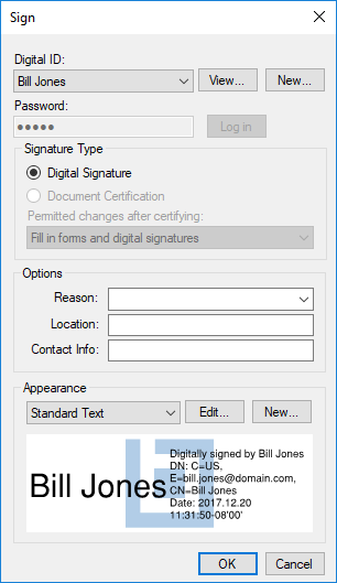 Digitally Signing a Document