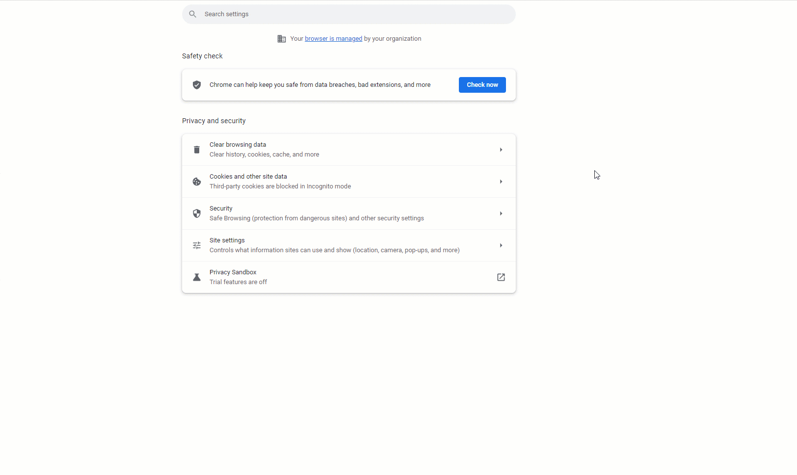 Imagen animada que muestra cómo acceder a la configuración de PDF en Google Chrome
