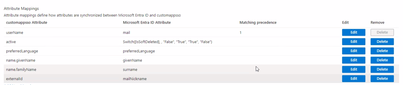 Asignaciones de atributos de ID de Microsoft Entra