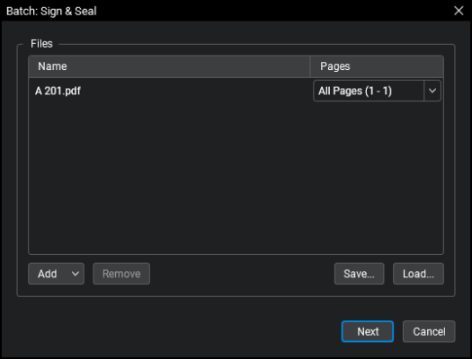 Batching Only Sign Digitally Signing and Certifying Multiple PDFs (Batch Sign and Seal)