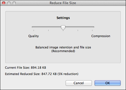 screenflow reduce file size