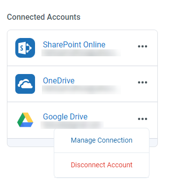 Manage integration connections in Bluebeam Cloud