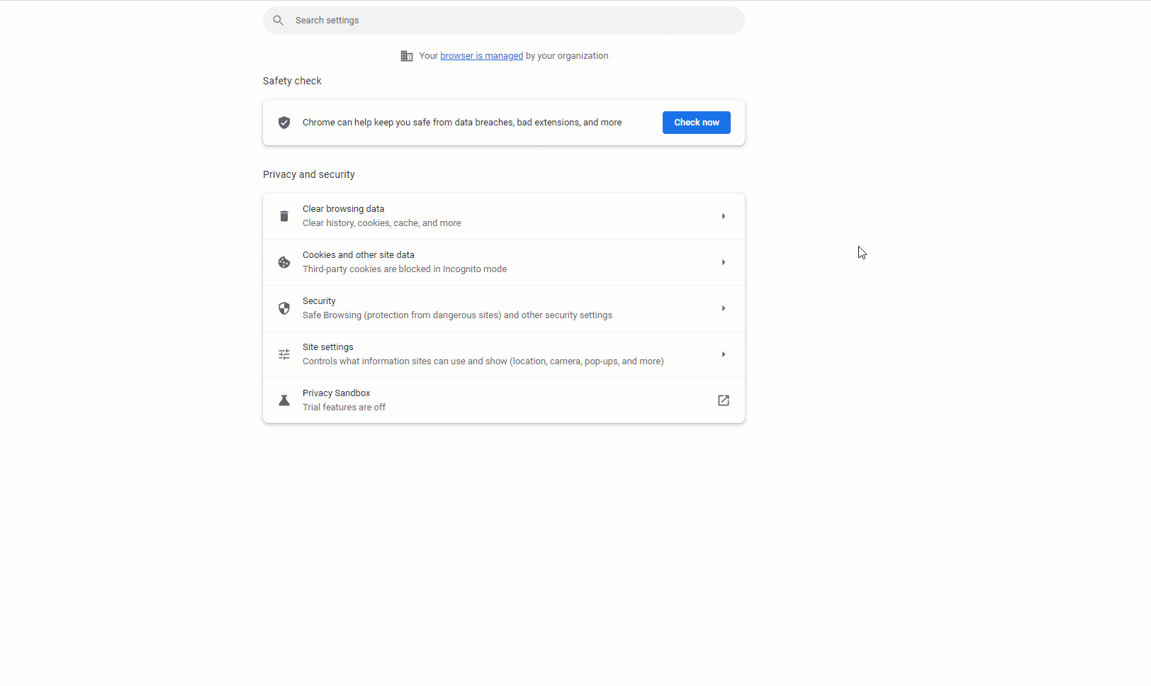 PDF settings in Google Chrome